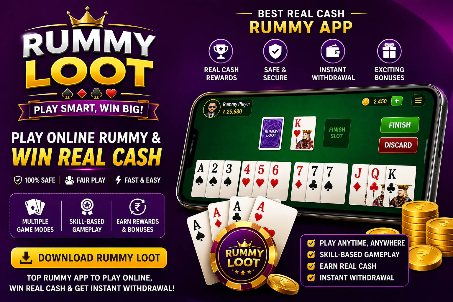 Rummy Loot – Best Real Cash Rummy App to Play & Win Online