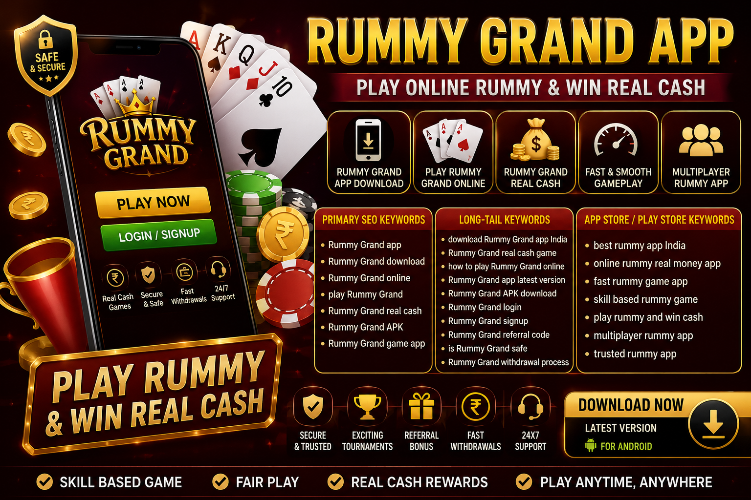 Rummy Grand App – Play Online Rummy & Win Real Cash
