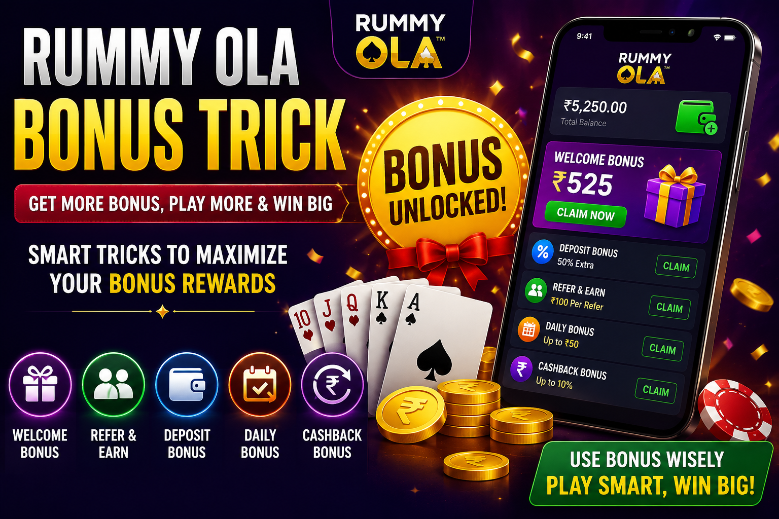 Rummy Ola Bonus Trick: How to Make the Most of Bonus Offers